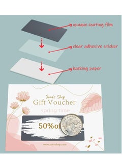 Realfrog 400PCS(40Sheets) Scratch Off Stickers Labels - Rectangle, Gray, 14.2mm*14mm Self-Adhesive Easy to Peel and Stick for DIY Wedding Party Games Fundraisers Promotions  - Image 4