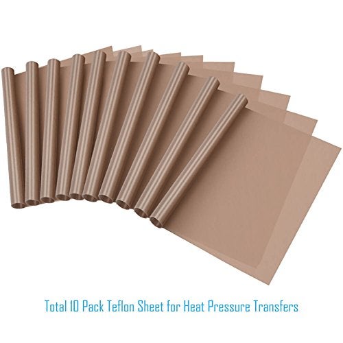 Selizo 10 Pack PTFE Teflon Sheet for Heat Press 16" x 24" Non Stick Heat Resistant Craft Mat - Image 3