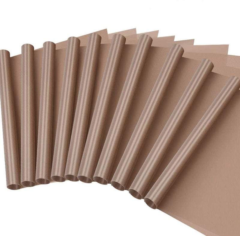 Selizo 10 Pack PTFE Teflon Sheet for Heat Press 16" x 24" Non Stick Heat Resistant Craft Mat - Image 1