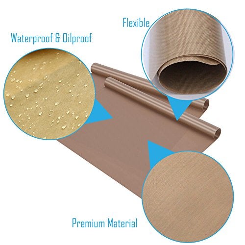 Selizo 10 Pack PTFE Teflon Sheet for Heat Press 16" x 24" Non Stick Heat Resistant Craft Mat - Image 4
