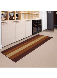 Status Contract Status Contract Anti Slip Front Door Mat|(22"x55") Living Room Rug for Entrance Doors|Polypropylene Floor Mats Home|Essential Small Rugs Office, Bedroom & Kitchen| (Dark Brown)  - Image 4