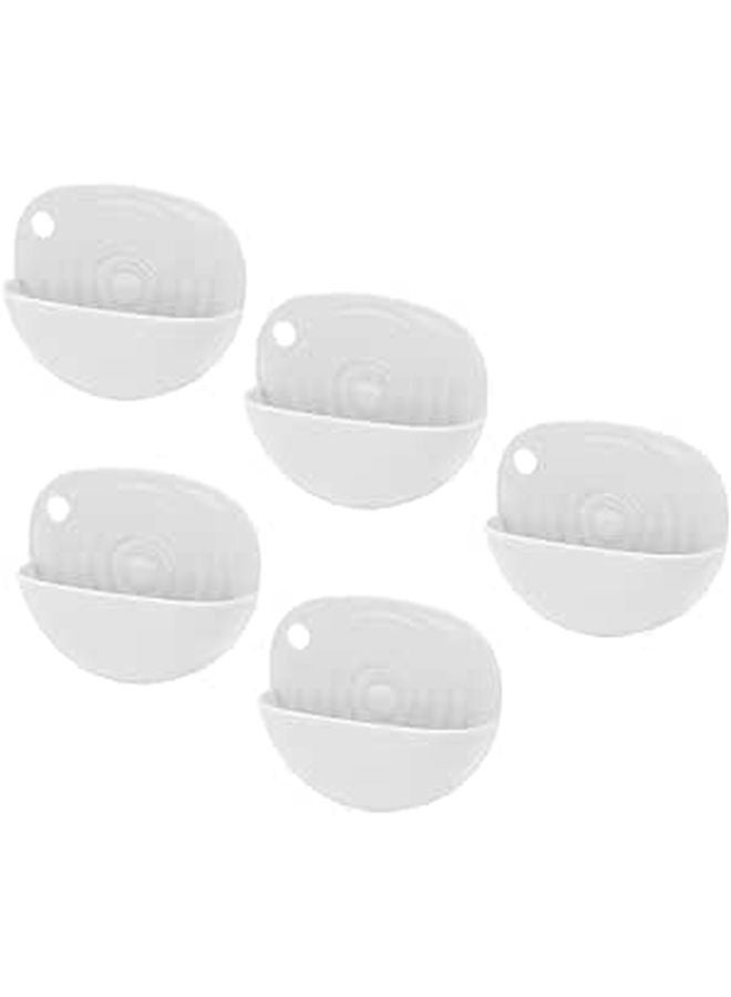 Mini Wall Hanging Soap Holder 5pcs Set with Drainage Design for Travel and Bathroom Storage - Image 1