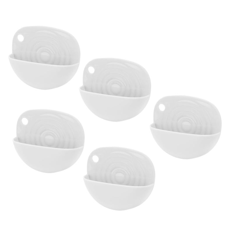 Mini Wall Hanging Soap Holder 5pcs Set with Drainage Design for Travel and Bathroom Storage - Image 2