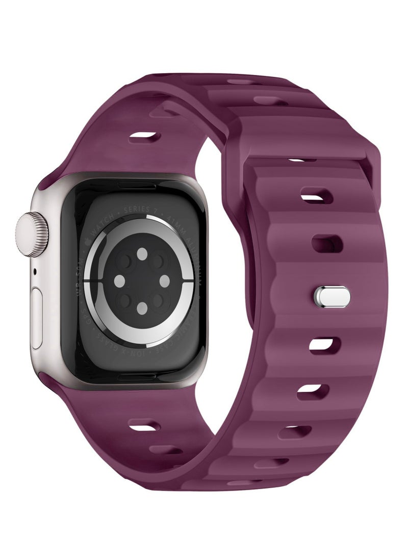 Generic - Sport Bands Compatible with Apple Watch Ultra 2/Ultra Band 49mm 45mm 44mm 42mm for Men, Soft Silicone Wristbands Waterproof Replacement Strap for iWatch Series 9 8 7 6 5 4 3 2 1 SE SE2 - Image 1