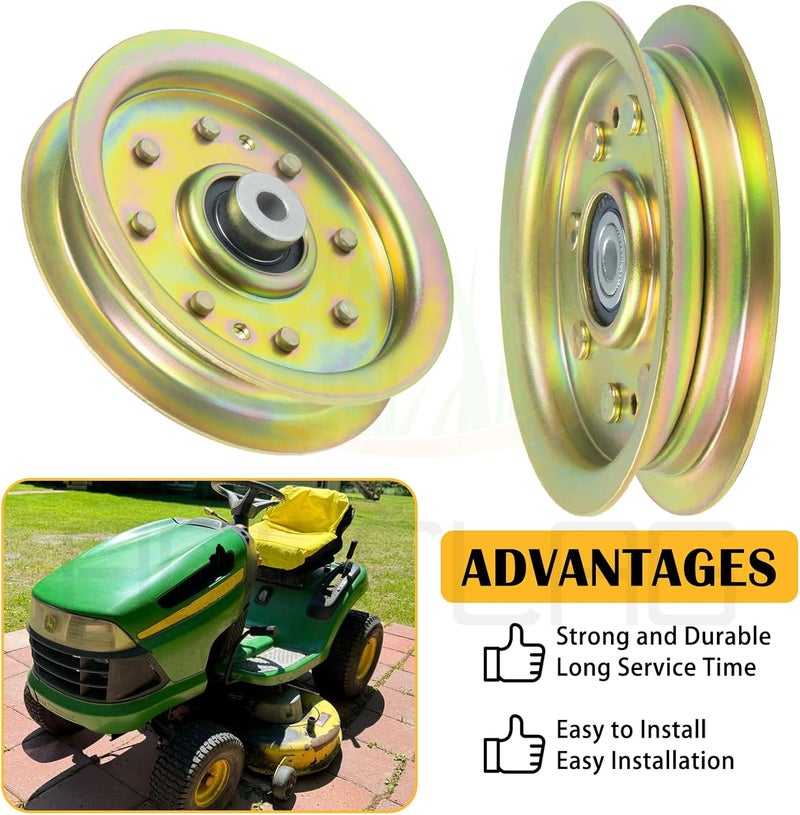 BOSFLAG 753-08171 Idler Pulley Kit Replaces 756-04129, 756-04129B, 756-04129C, 956-04129, 956-04129B, 956-04129C, 753-08068, 753-08068A for Cub Cadet RZT50, RZT54, LTX1050, LTX1040 LT2000 Tractors - Image 5
