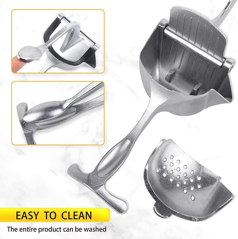 HEYOL Hand Press Juicer Machine Aluminium Manual Fruit Squeezer Orange Juicer Heavy Duty Multipurpose Manual Juicer Machine for Fruits Ergonomic Handle Design - Image 3