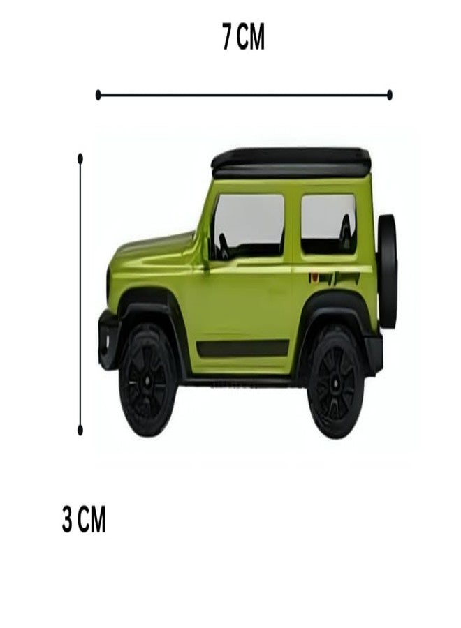 Space Enterprises Mini Die Cast Alloy Metal Model Car 1:64 Scale Size Toy Race Car Toy Vehicles Motor Vehicles for Kids Small Thar Jeep (Red) - Image 2
