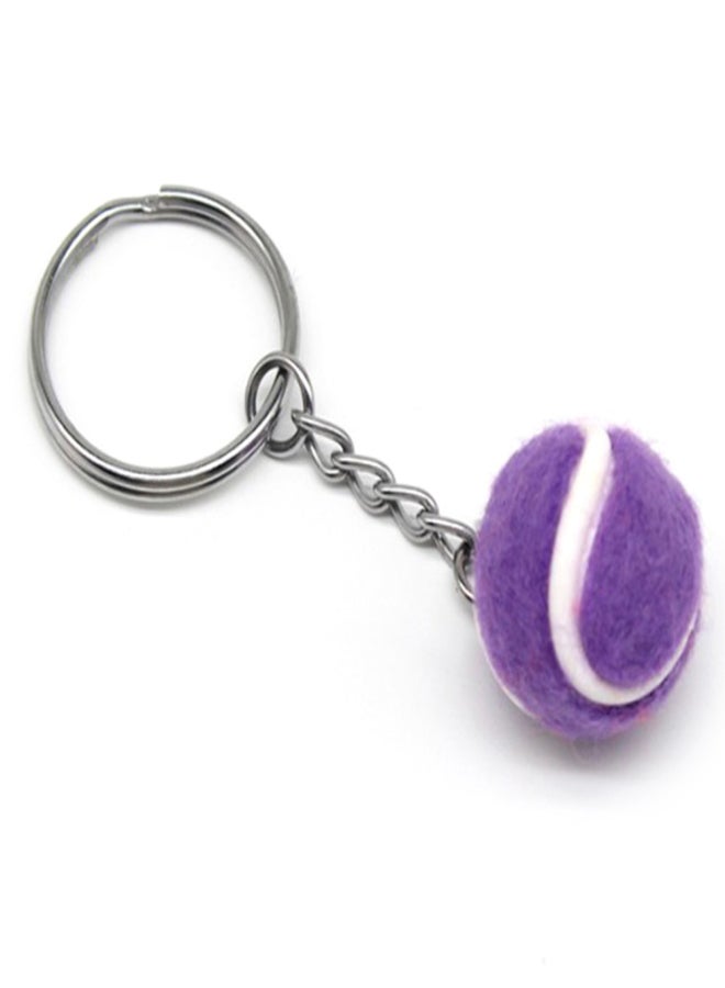 POWERTI Mini Tennis Ball Key Chain Key Ring Decoration Accessory Gift for Sport Fans - Image 1