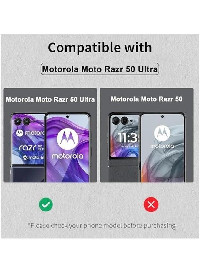 Compatible with Motorola Moto Razr 50 Ultra 2024 Screen Protector, 4 Pack Flexible Protector (2 Pcs Front + 2 Inside), HD Transparent TPU Anti-Scratch - Image 2