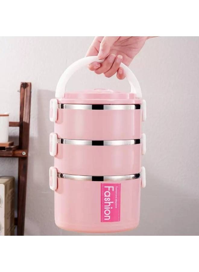 Three Layer Stainless Steel Large Capacity Insulation Lunch Box