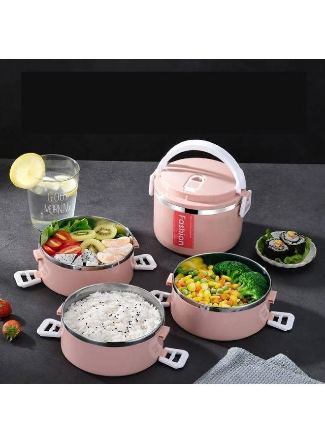 Three Layer Stainless Steel Large Capacity Insulation Lunch Box