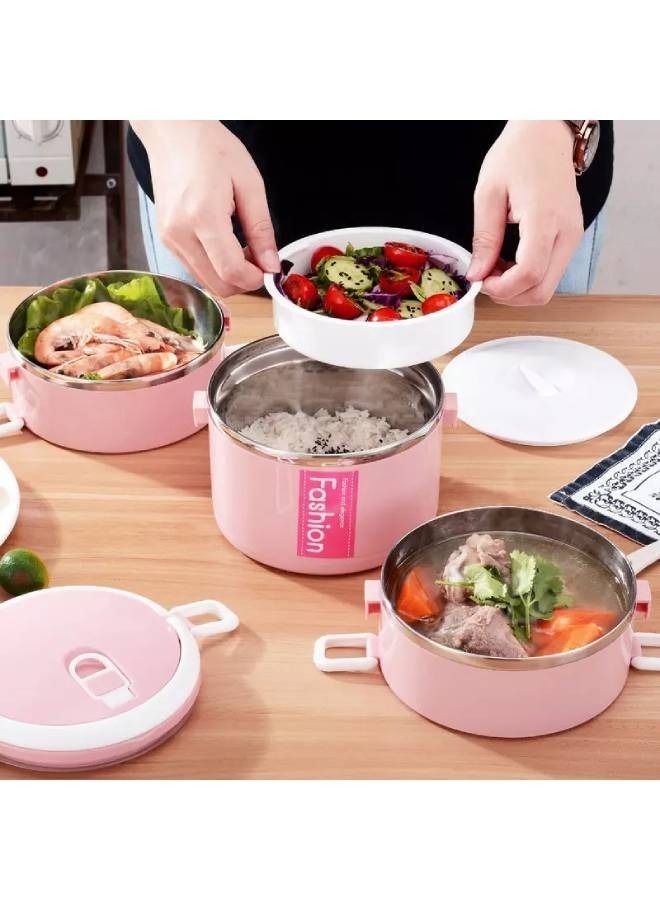 Three Layer Stainless Steel Large Capacity Insulation Lunch Box