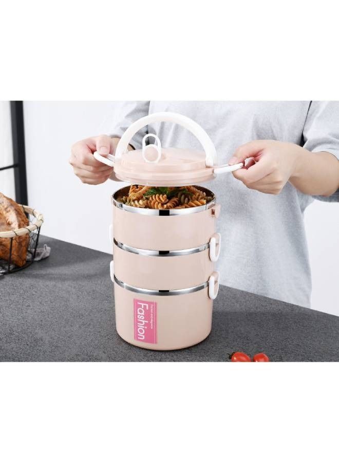 Three Layer Stainless Steel Large Capacity Insulation Lunch Box