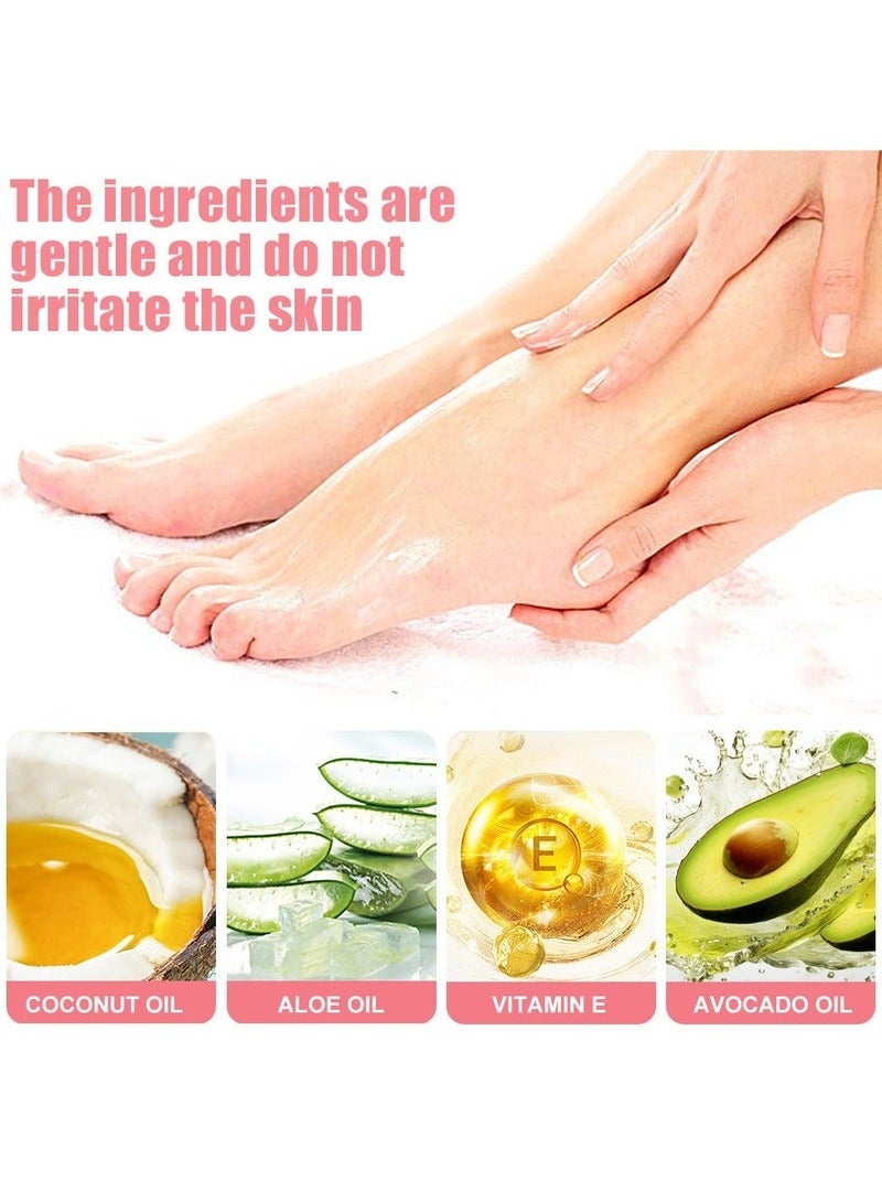 LANEMAY Cracked Heel Repair Balm Stick for Dry Cracked Feet Treatment, Moisturizing Heel Balm Rolls On So No Mess Like Foot Cream or Foot Lotion, Rescues Cracked Feet, honey peach - Image 2