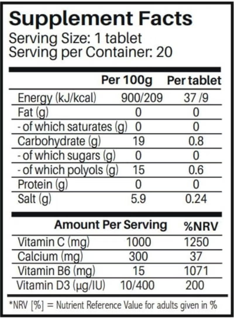 شروق الشمس كال-سي 1000 مع الكالسيوم وفيتامين سي وفيتامين د وفيتامين ب6 - Image 2