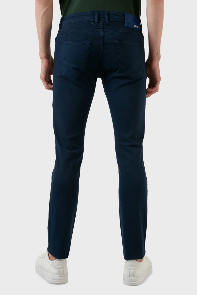 Exxe Cotton Normal Waist Slim Fit Jeans Men's Denim Trousers 629J018004