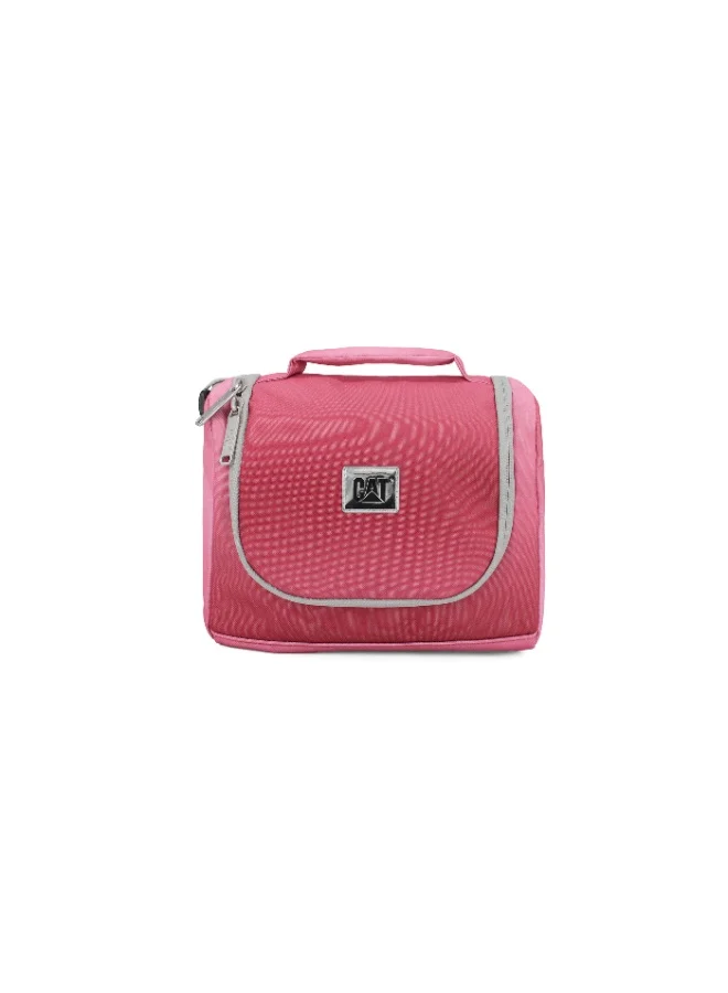 كاتربلر CAT Lunch Bag – 100% Polyester, 5L Capacity, Adjustable Shoulder Strap – Gradient Pink/Grey