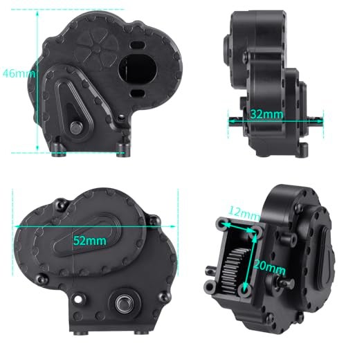 RCLIONS Aluminum Transmission Case Gearbox with Gear for 118 AXIAL UTB18 Capra RC Car Upgrade Parts Accessories - Image 5