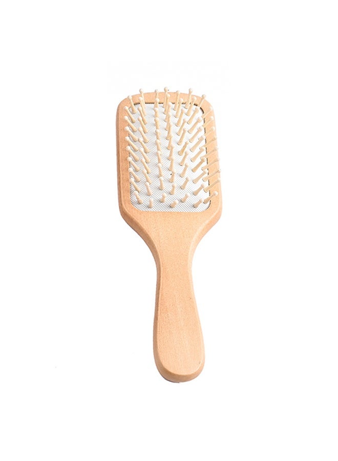 فرشاة شعر خشبية مشط كبير مع فرشاة تدليك فروة الرأس الطبيعية المستديرة للرجال والنساء جميع أنواع الشعر مقبض مصقول تفكيك وتحفيز - Image 2