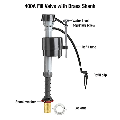 Fluidmaster 400A-019 Brass Shank Toilet Fill Valve - Image 3