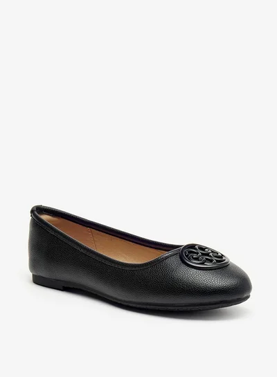 سيليست Women's Logo Accent Round Toe Ballerina Shoes