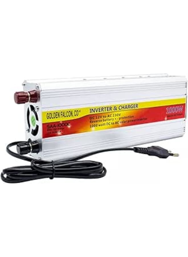 Power Inverter & Charger SAA-1000C 650W 12VDC To 220VAC & USB 5V