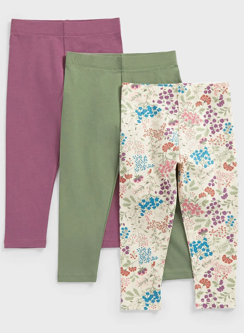 mothercare Kids 3 Pack Assorted Leggings