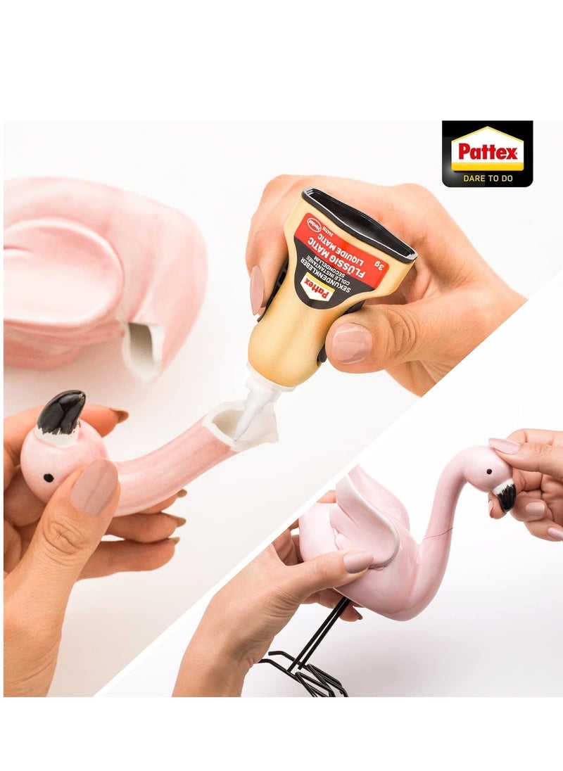 Pattex - Pattex Superglue Liquid Control | All Purpose Clear Adhesive with Precise Nozzle | Instant Invisible Repair | Compatible with Metal, Ceramic, Rubber, Leather & Wood | Dishwasher Safe | 3g (Pack of 2) - Image 1