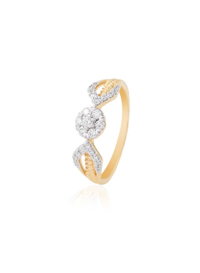 BAFLEH JEWELLERY A Promise in Yellow Gold: Engagement Diamond Ring with IDT Certificate at Bafleh Jewellery - Image 2
