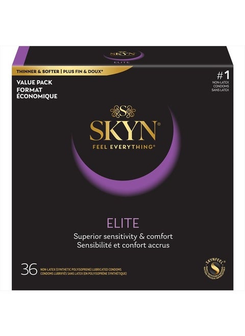 Elite Ultra Thin Non Latex Condoms 36 Count