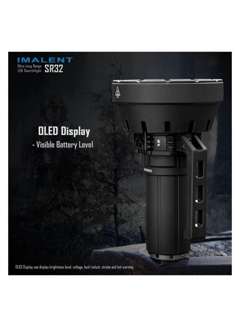 IMALENT SR32 The Most Powerful Torch in the World 2023, Military Torch 120,000 Lumens Long Range 2050 m, 32pcs CREE XHP50.3 HI LED Best Equipment for Caving.. - Image 5