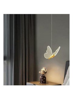 HOOKOR Modern erfly LED Pendant Light, Kitchen Island Gold Dimmable Single Hanging Lamp Ceiling, Nordic Gradient Blue Pink Chandelier for Girls Bedroom, Dining Room, Foyer Staircase Living Room  - Image 5
