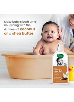 Mother Sparsh Milky Soft Baby Wash With Milk Protein & Coconut Oil ; 400Ml  - Image 5