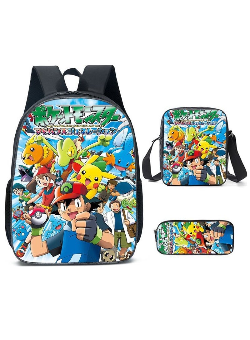 مجموعة حقيبة ظهر جديدة لطلاب المدارس الابتدائية مكونة من ثلاث قطع 29*42*16 سم