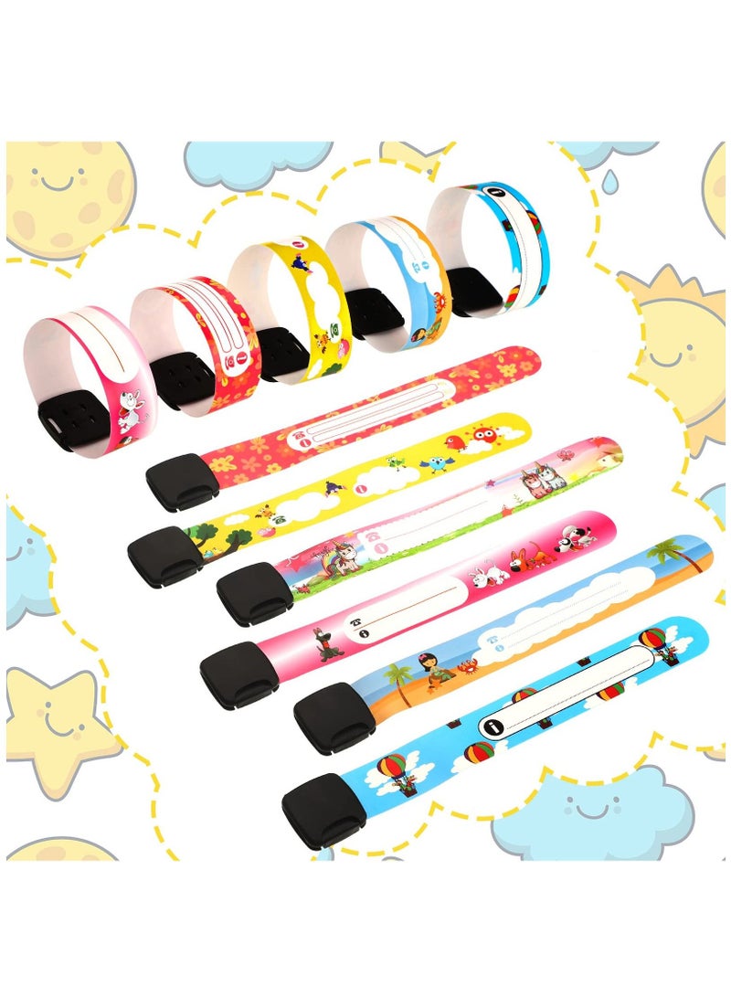 Y&D Children Safety ID Wristband Reusable Identification Bracelets Waterproof Band for Boys and Girls Outdoor Activities Anti-Lost Bracelet Information (13 Pcs)  - Image 4