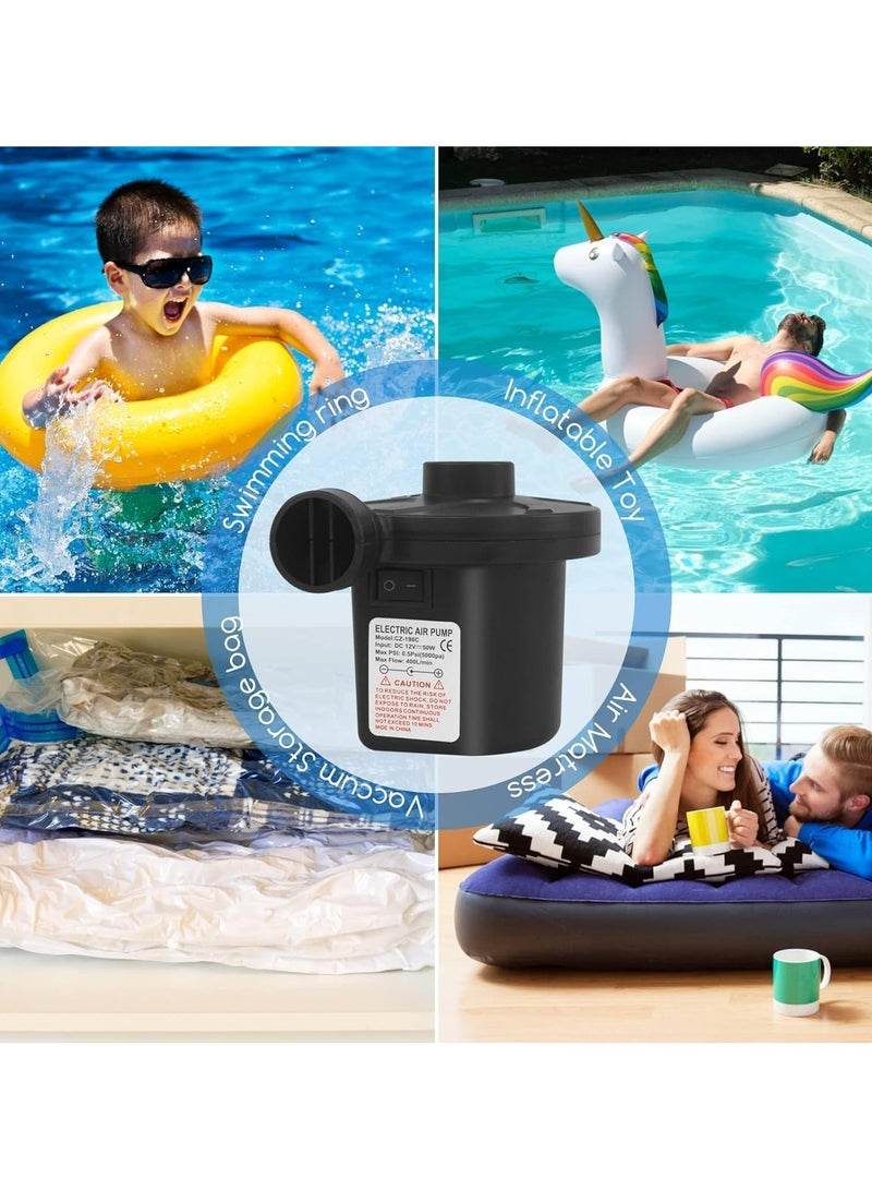 هالامين م  مضخة هواء كهربائية مثبتة على السيارة، مضخة هواء كهربائية، مضخة هواء كهربائية متعددة الوظائف محمولة، مناسبة لنفخ وسائد السيارة، مراتب السيارة - Image 3