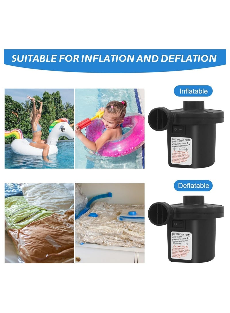 هالامين م  مضخة هواء كهربائية مثبتة على السيارة، مضخة هواء كهربائية، مضخة هواء كهربائية متعددة الوظائف محمولة، مناسبة لنفخ وسائد السيارة، مراتب السيارة - Image 5