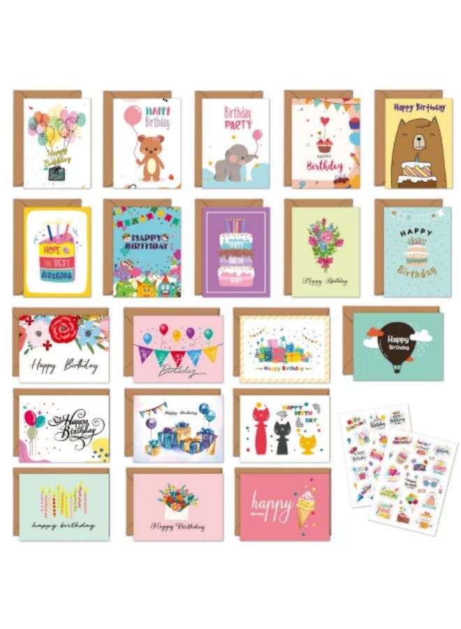 Generic 42PCS Happy Birthday Greeting Card Set Birthday Cards With Envelopes  - Image 1