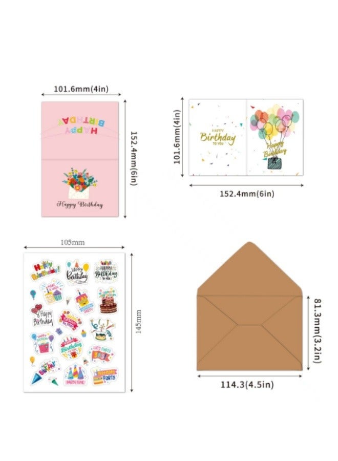 Generic 42PCS Happy Birthday Greeting Card Set Birthday Cards With Envelopes  - Image 3