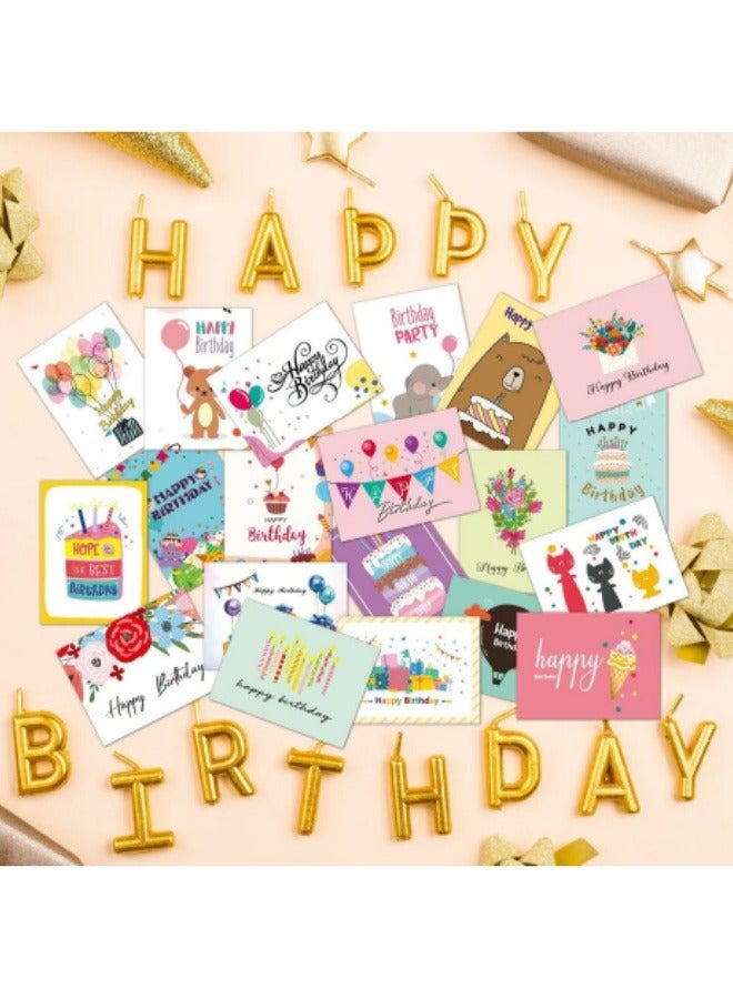 Generic 42PCS Happy Birthday Greeting Card Set Birthday Cards With Envelopes  - Image 2