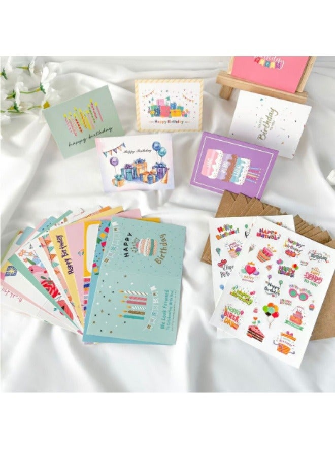 Generic 42PCS Happy Birthday Greeting Card Set Birthday Cards With Envelopes  - Image 5
