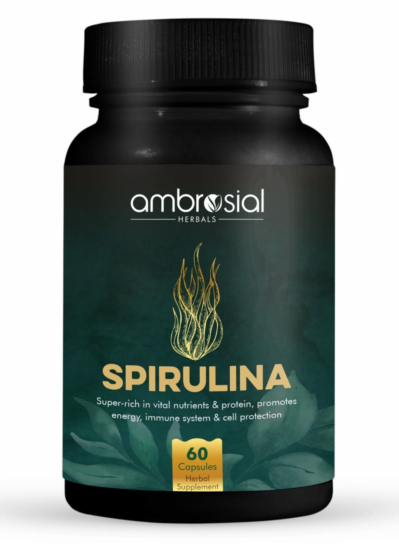 Spirulina Capsules Highly Dosed- 500 Mg- 60 Veg Capsules 