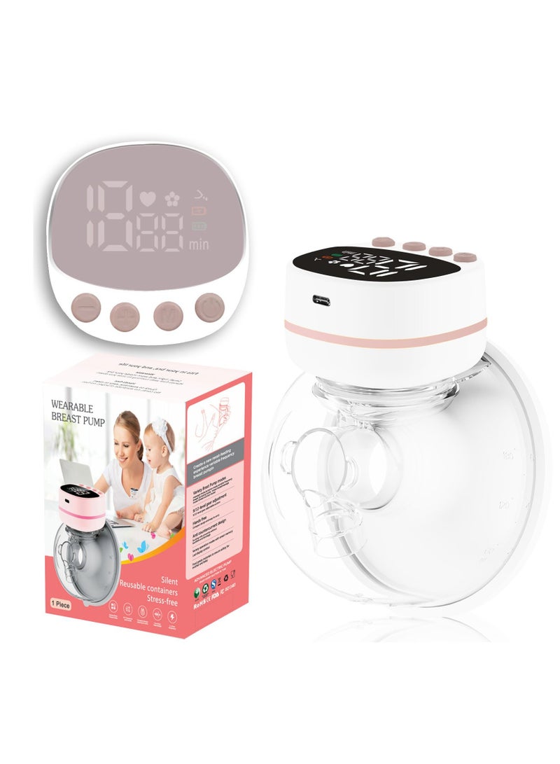 Wearable electric breast pump, hand-free, large suction, variable frequency breast collector, silent Bluetooth hidden breast pump - Image 5