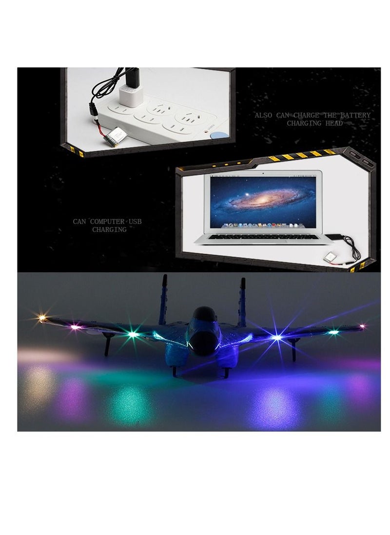 AROAQ DIY RC Plane Toy 620 yellow 2 battery Remote Control Airplane DIY Fixed Wing Aircraft  - Image 4