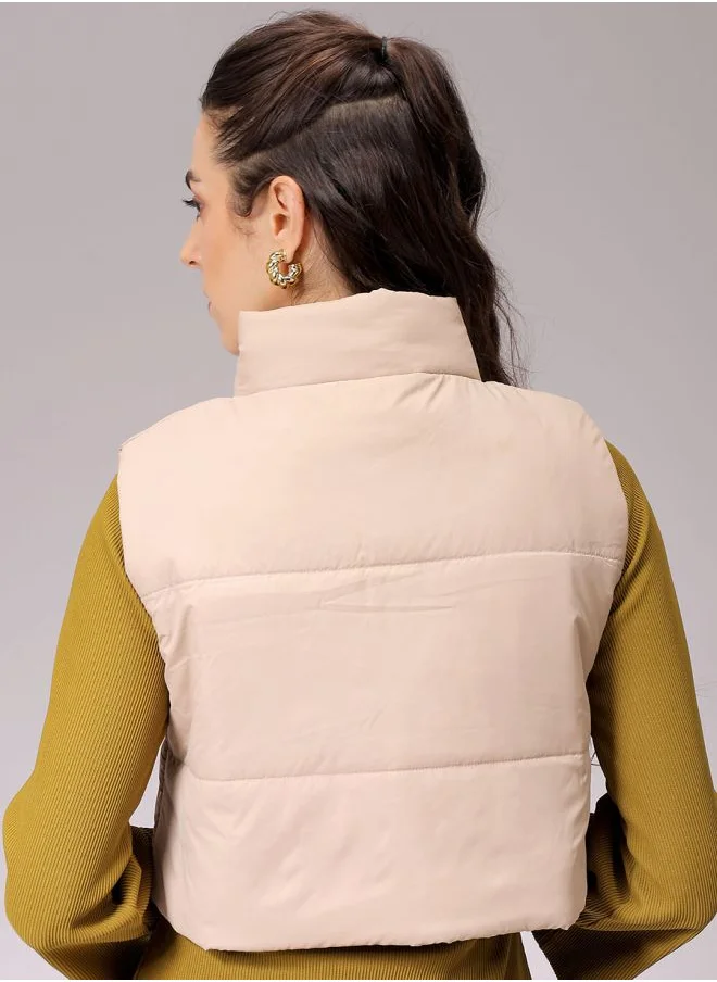 مرفوعة Women Regular Fit Solid Quilted Jacket