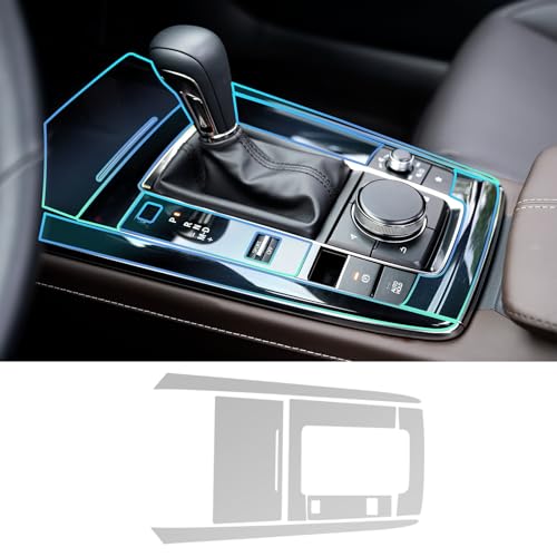 FDAIUN for 2020-2025 Mazda CX30 PPF Precut 8.5Mil Car Paint Protective Film TPU HD Film Scratch Protector Interior Accessories (Automatic Gear Panel 6Pcs) - Image 1