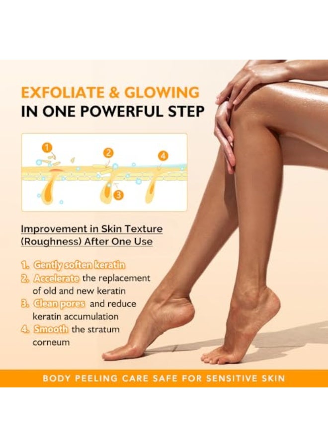 KOEC Exfoliating Kojic Acid Turmeric Spray Keratin Care 200ML,Body Peel Shot Spray Face Peeling Kojic Acid Turmeric Spray, Gentle Body Cleanser & Peeling Shot with Retinol for Soft Skin - Image 3