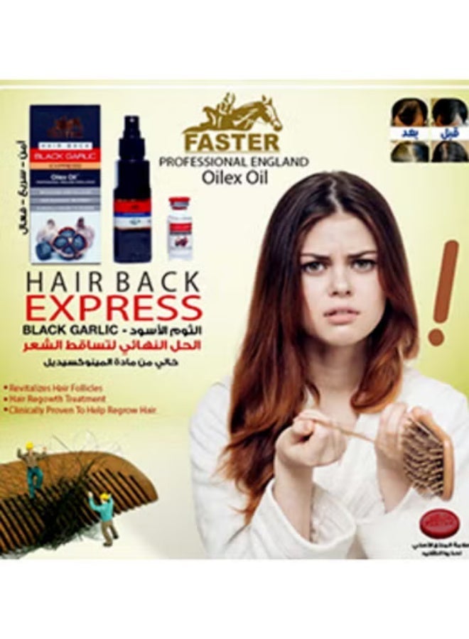 FasterS Faster Hair Back Black Garlic Express Oilex Oil - 100 Ml Black - Image 2