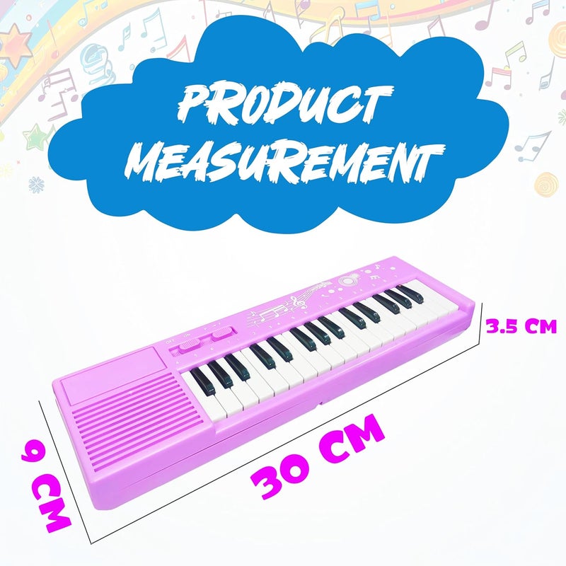 vGRASSP 32 Keys Multifunction 32 Different Melody Sound Electronic Keyboard Mini Piano Toy for Kids and Teenagers - Early Learning Portable Musical Instrument - Multicolor (Color As Per Stock) - Image 3