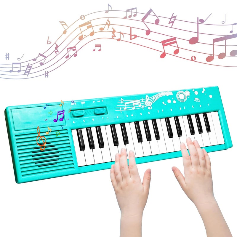 vGRASSP 32 Keys Multifunction 32 Different Melody Sound Electronic Keyboard Mini Piano Toy for Kids and Teenagers - Early Learning Portable Musical Instrument - Multicolor (Color As Per Stock) - Image 1